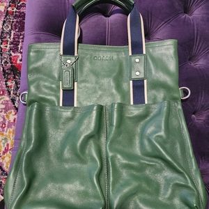 Coach - Tall Tote - Emerald Green